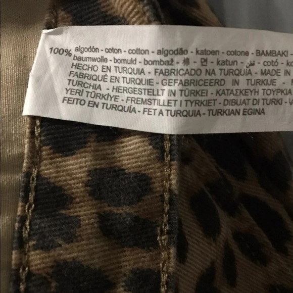 Zara leopard denim skirt - Picture 5 of 6